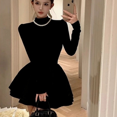 【小红书爆款】黑色高级感蓬蓬裙