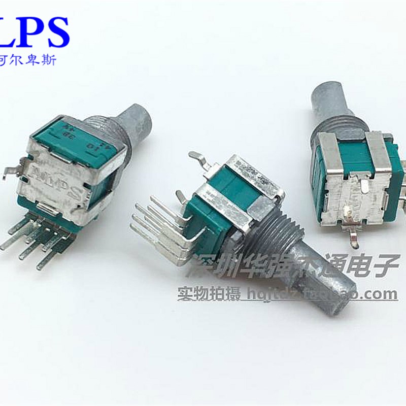 原装日本ALPS 09型RK09L1240015立式双联带中点音量电位器B10K