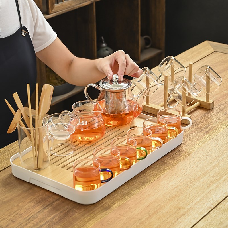 耐热耐高温玻璃茶具套装家用茶杯办公室功夫茶具泡茶壶简约小茶台