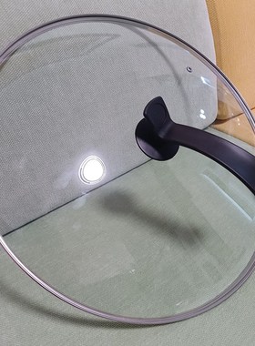 全透明50厘米玻璃锅盖49圆形48cm42加大号45公分44炒锅盖帽子通用