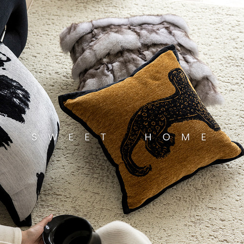 中古风沙发抱枕2024新款靠枕客厅飘窗卧室床头靠垫腰枕抱枕套午睡