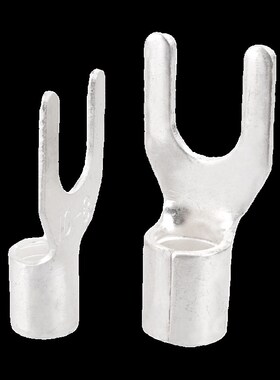 UT10-6冷压叉型线鼻Y形法兰跨接线端子铜线耳黄铜紫铜