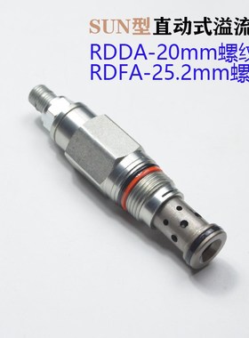 螺纹插装直动式溢流阀RDDA RDFA 替代SUN型RDBA