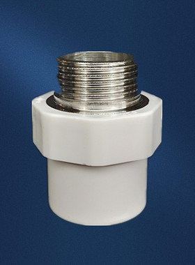 国标PVC不锈钢外牙直通 内丝直接201牙给水件32 450 63 75 90 110