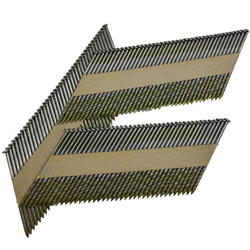 纸排钉34度半冒斜排钉木屋顶钉2.8X50 2.8X60 2.8X75 3.05X90