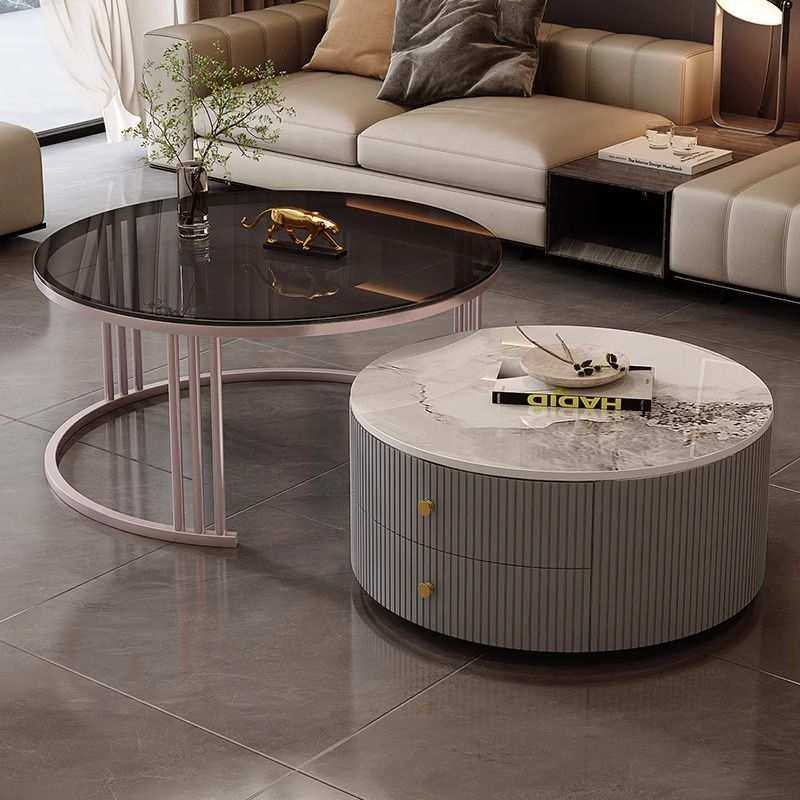 轻奢简约现代客厅家用小户型茶几北欧边几大理石岩板圆形小茶几桌,鲜花速递/花卉仿真/绿植园艺,割草机/草坪机,淘宝优惠券,粉丝福利购,淘宝优惠卷