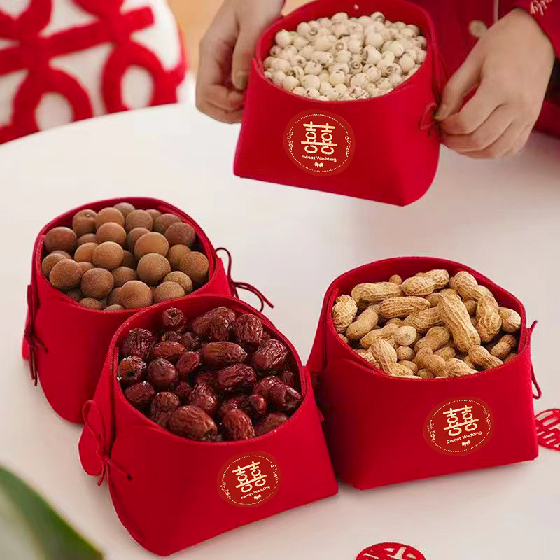 结婚用品婚房装饰床上早生贵子模具模板压床喜字摆件婚礼新房