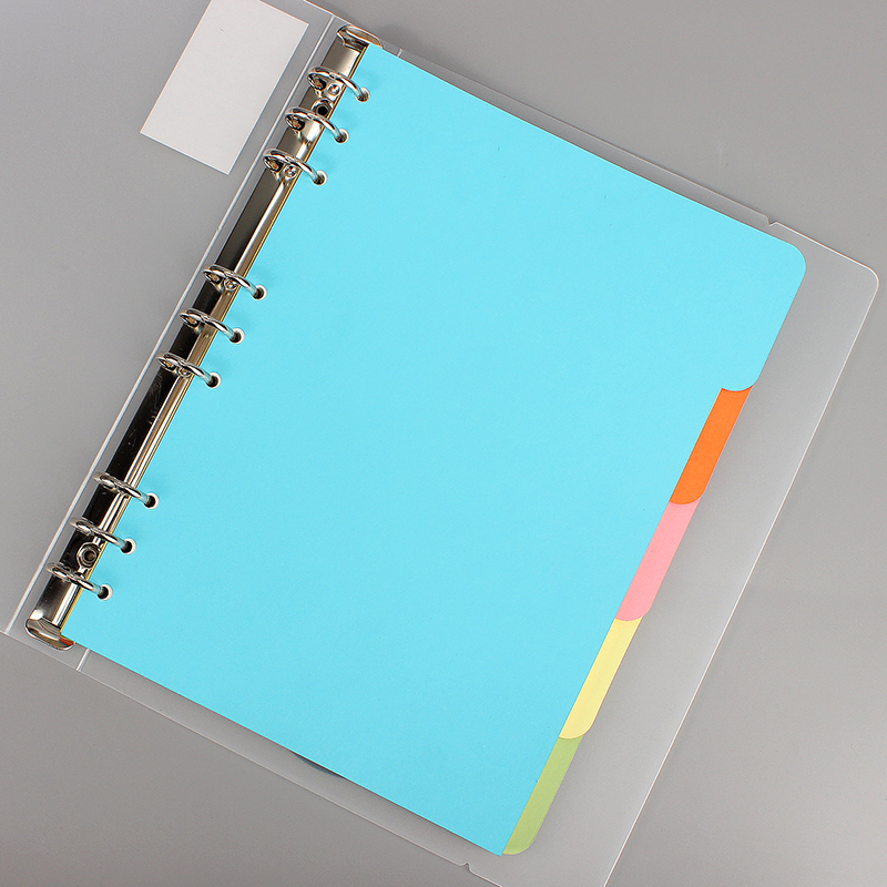 【共5包】B5~9孔分页纸b5活页本分隔页b5纸9孔笔记事本活页替芯索