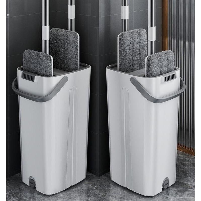 懒人拖地水桶拖把扫地拖地桶加厚加粗家用平板单卖洗脱一体拖把桶