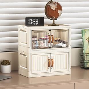 可折叠儿童玩具收纳箱客厅大容量储物柜整理免安装带滑轮收纳神器