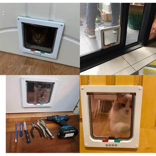 宠物门洞猫门自由出入门洞猫咪小狗狗进出的门洞安装玻璃门窗木门