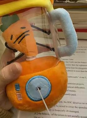 张田中榨汁机玩偶可爱趣味抽绳转动毛绒玩偶创意生日礼物送闺蜜