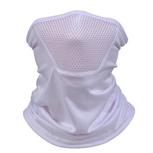 直销新款头巾纯色半脸面罩防晒头套健身面巾户外骑行防尘荧光绿围