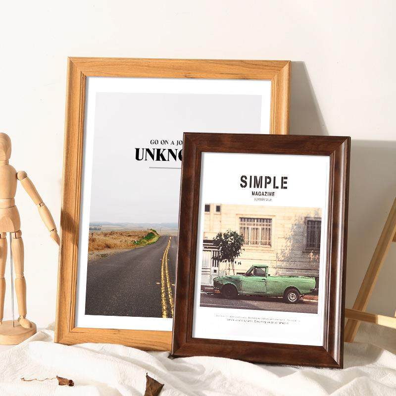 直销新款简约复古相框摆台木质画框装裱证书框挂墙照片墙a4拼图十,家居饰品,DIY亲子装饰画,淘宝优惠券,粉丝福利购,淘宝优惠卷