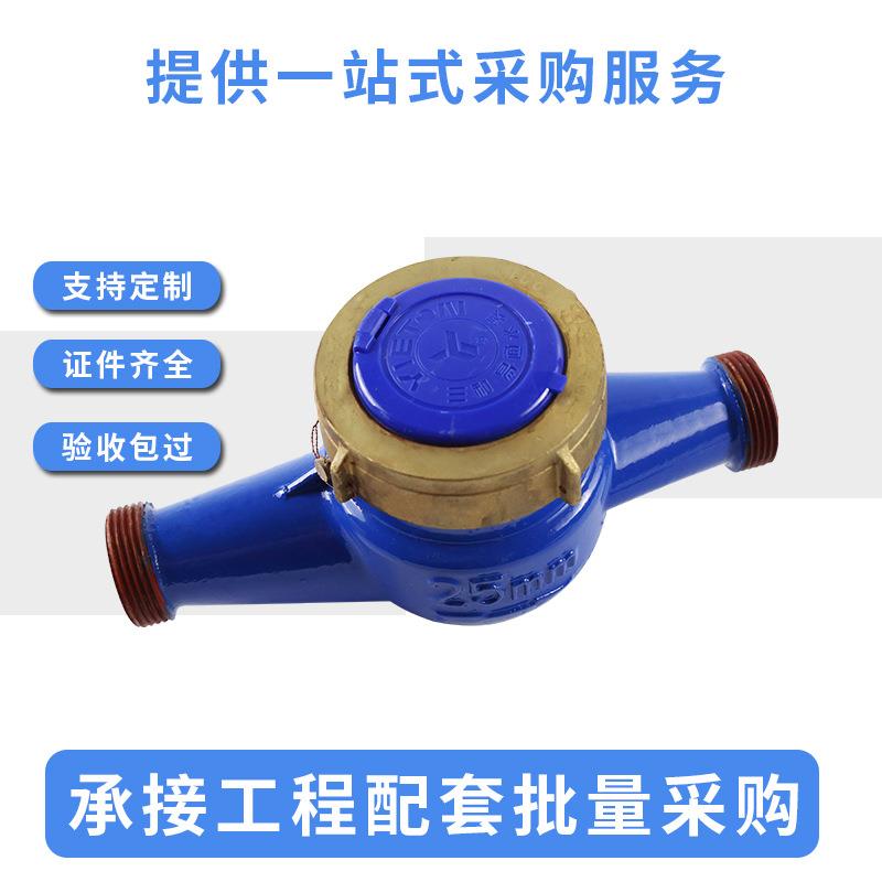 三和水表家用自来水冷水表4分6分旋翼式水表钢盖钢丝扣接口