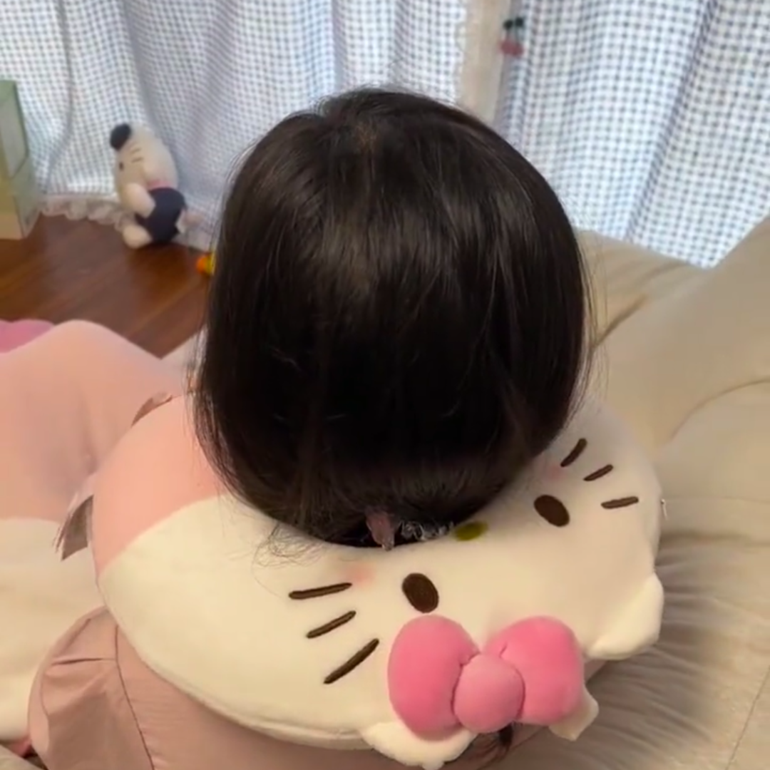u型枕可爱少女心网红外出脖子靠枕记忆棉午睡枕脖枕kitty猫护颈枕