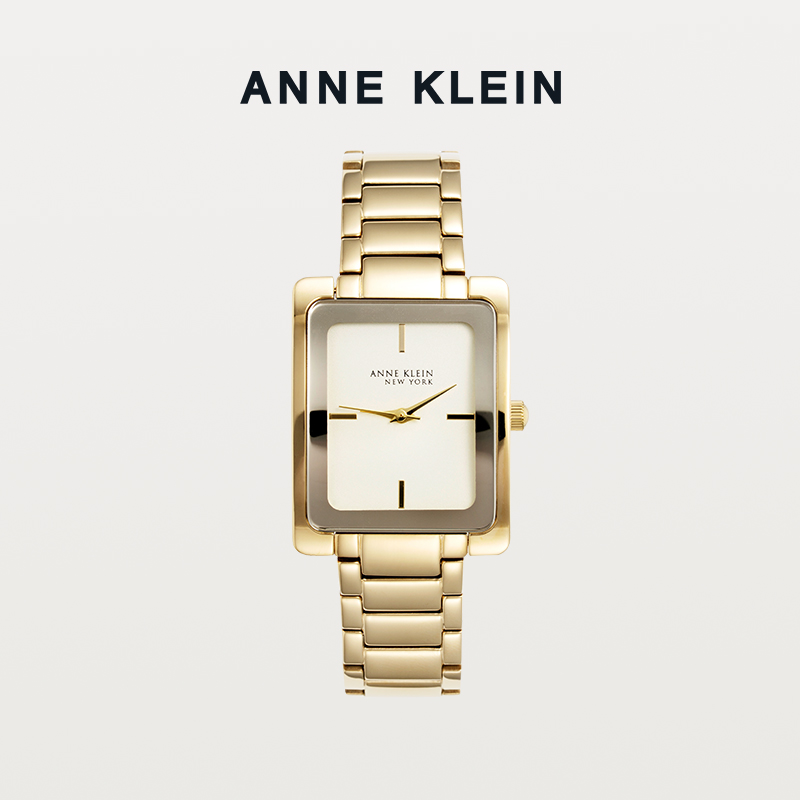 ANNE KLEIN方形女士手表时尚小众轻奢高级感手表生日礼物送女友