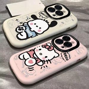 卡通小狗支架适用于一加15手机壳13T12Ace6保护套1+11新ACE2pro软1+11/9pro女9RtACE2V防摔OnePlusacepro泡芙