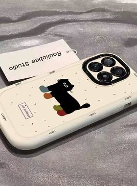 彩色袜子黑猫适用于一加15手机壳13T12Ace6保护套1+11新ACE2pro软1+11/9pro女9RtACE2V防摔一加Turbo6v泡芙