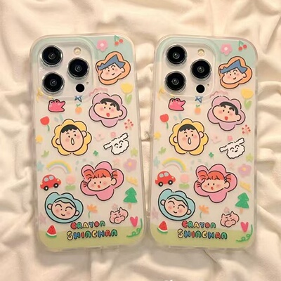 邦奥鸣小新脸适用于opporealme真我gt8手机壳真我14PRO/13/1210女真我neo7seNeo6女v60v50保护套GT7pro/6白底