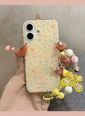 邦奥鸣黄碎花适用于三星s25手机壳s24+/s23ultra/s22/s21F/s20plus保护套note20/s10全包a52a54A23A女新款IMD