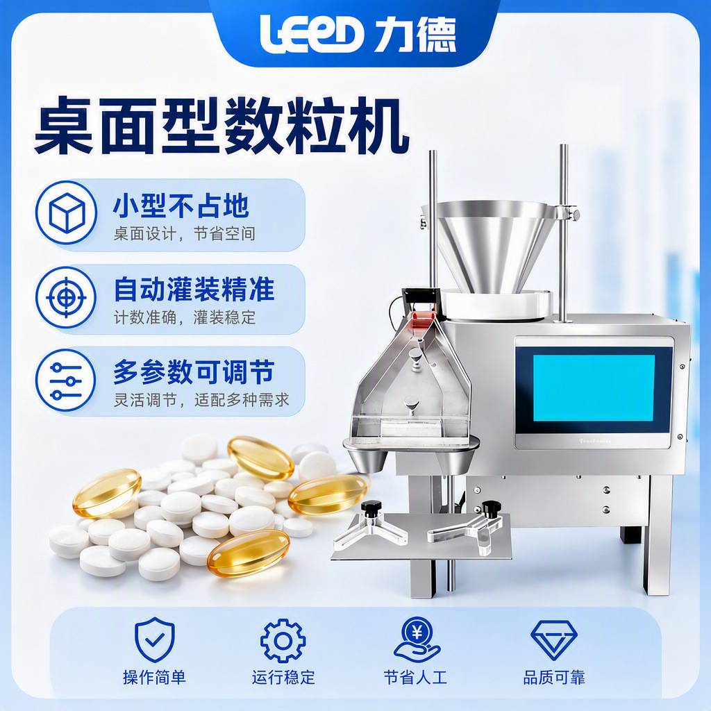 桌面型数粒机半自动胶囊颗粒瓶装机立式小型灌装机设备生产线机械