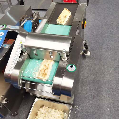 新款商用锅饼切片机 不锈钢火烧切片切丁机 全自动羊肉泡馍切丁机