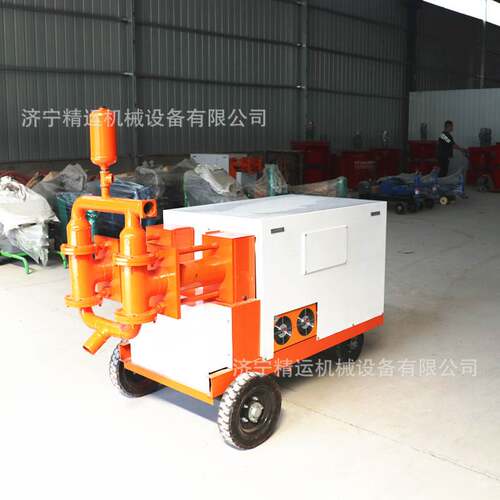 WDSJ砂浆注浆机 卧式轮载双液注浆机 道路施工用大功率双缸灌浆泵