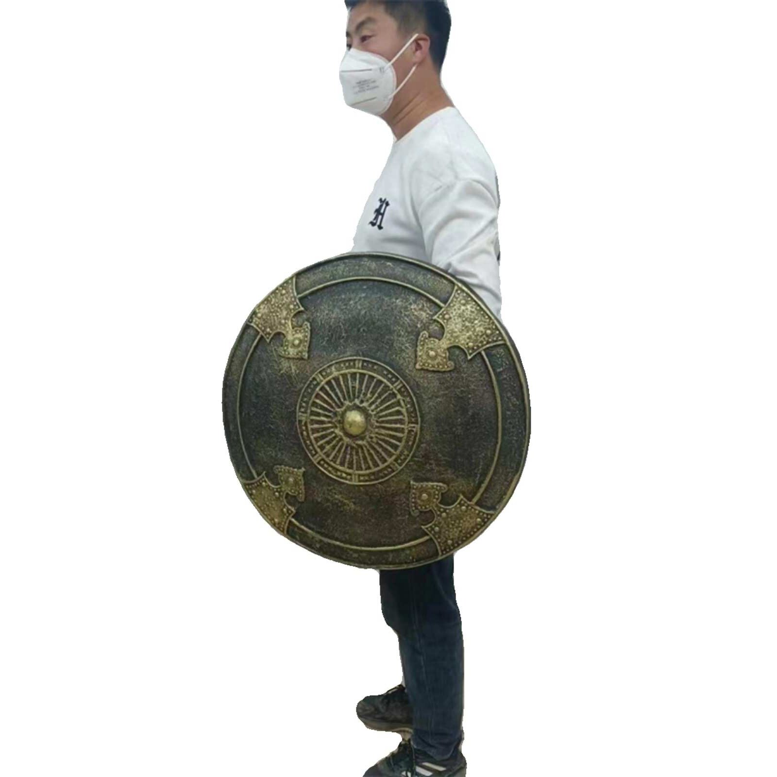 仿古盾牌道具士兵盾牌景区道具装饰盾牌秦盾牌战国盾牌古代盾