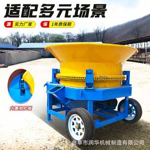 时产5吨大型圆盘粉碎机干湿两用农作物根茎叶粉碎旋切机方便进料