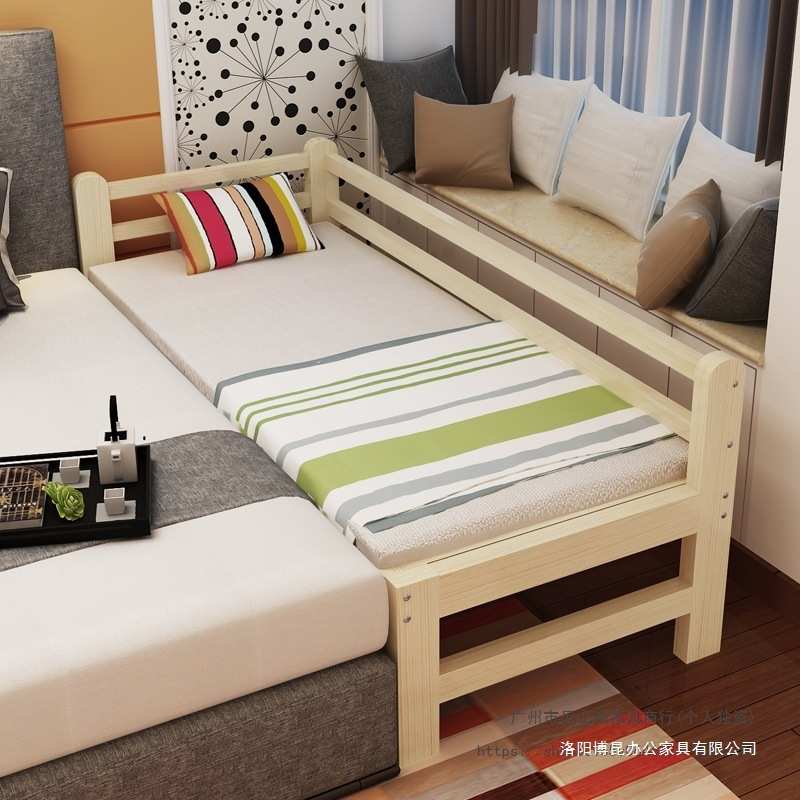 拼接床加宽床边实木儿童床带护栏侧边大人单人小床婴儿床拼接大床