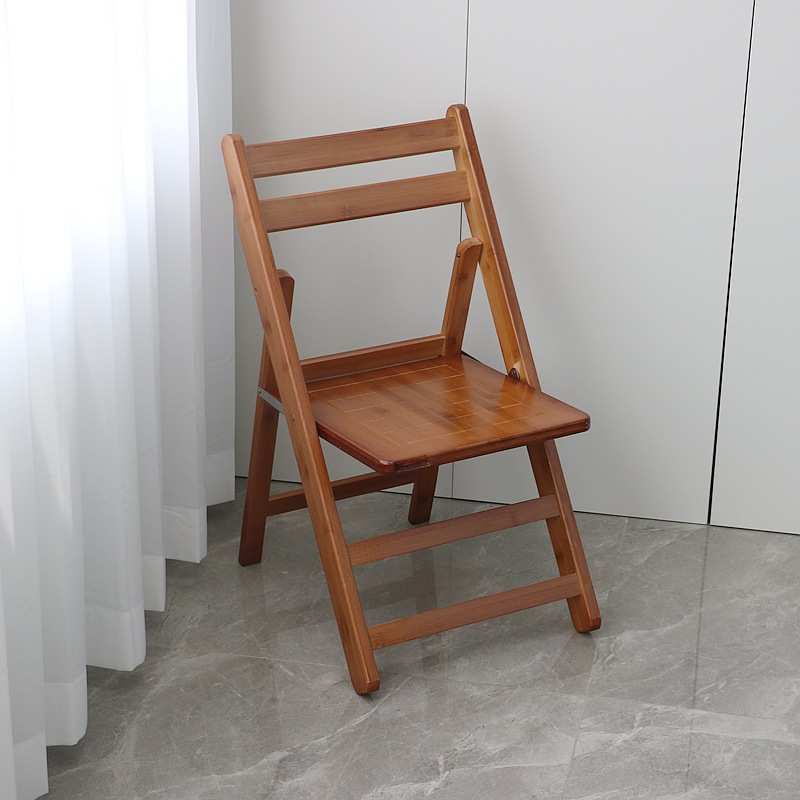 可折叠椅子家用靠背椅北欧实木餐椅办公室电脑椅凳子简易简约便J&