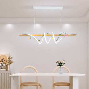 日式创意LED吊灯北欧简约客厅灯餐厅吊灯个性家用咖啡厅吧台吊灯