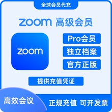 Zoom视频会议 专业版会员充值 代充订阅 Workplace Pro 网络会议
