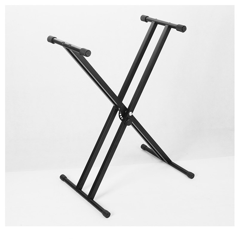 双管X型架子 电子琴架 电钢琴架 双层加粗61键88键加高琴架