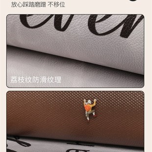 高端进门门口脚垫可裁剪皮革地毯 入户门地垫pvc可擦免洗门垫新款