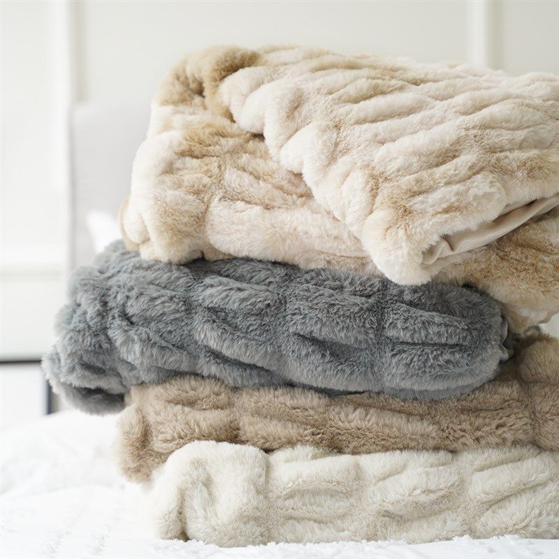 沙发毯轻奢风床尾毯搭毯仿皮草毯兔毛毯子冬季加厚午睡盖毯小毛毯,床上用品,休闲毯/毛毯/绒毯,淘宝优惠券,粉丝福利购,淘宝优惠卷