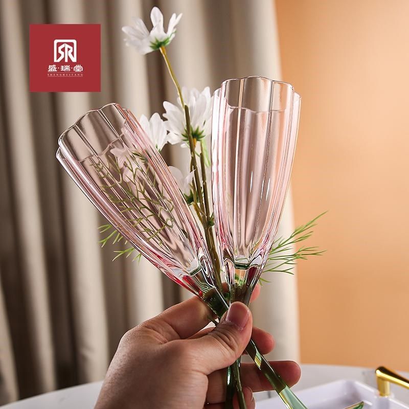 【两支装】轻奢复古法式花瓣高脚杯香槟杯水晶玻璃葡萄酒杯,餐饮具,甜酒/香槟杯,淘宝优惠券,粉丝福利购,淘宝优惠卷