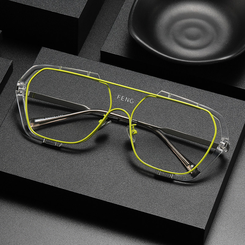 苏小小米兰超大框网红连体透明防风眼镜女复古圆脸素颜可配近视镜