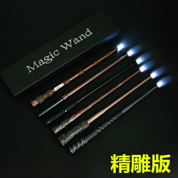 魔杖道具布赫敏邓魔法棒精雕周边发光版利哈利波特电池多环球影城