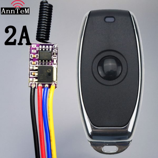 433RF射频无线遥控开关3.7V4.5V12V24V电流通断控制器LED电源控
