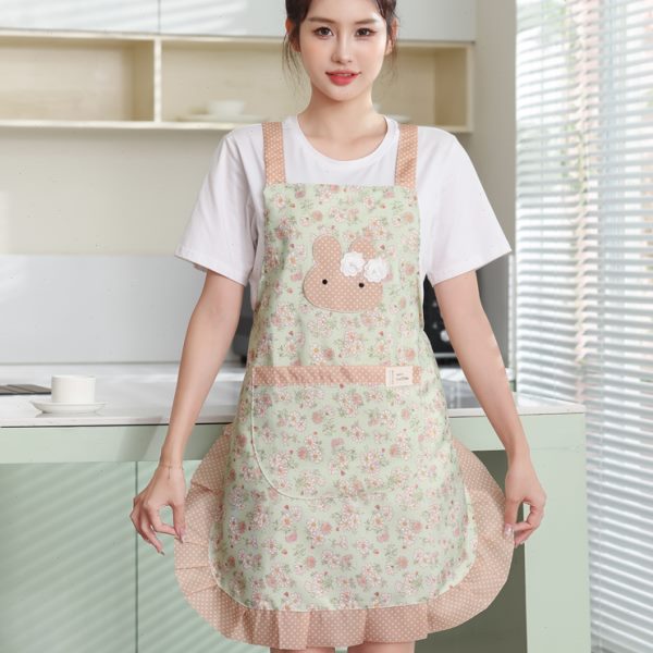 围裙厨房家用专用餐饮做饭网红工作服罩衣女新款护衣时尚兔子围腰