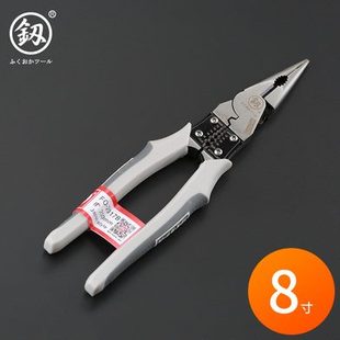 款 日本福冈尖嘴钳6寸8多功能工具德国原装 电工专用尖口钳大全