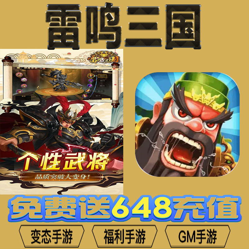 雷鸣三国gm后台vip无限资源礼包兑换码满级自用号后台