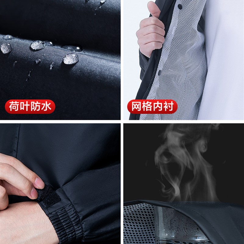 雨衣雨裤套装男款女分体外卖骑手全身防暴雨电动摩托车大码防雨服