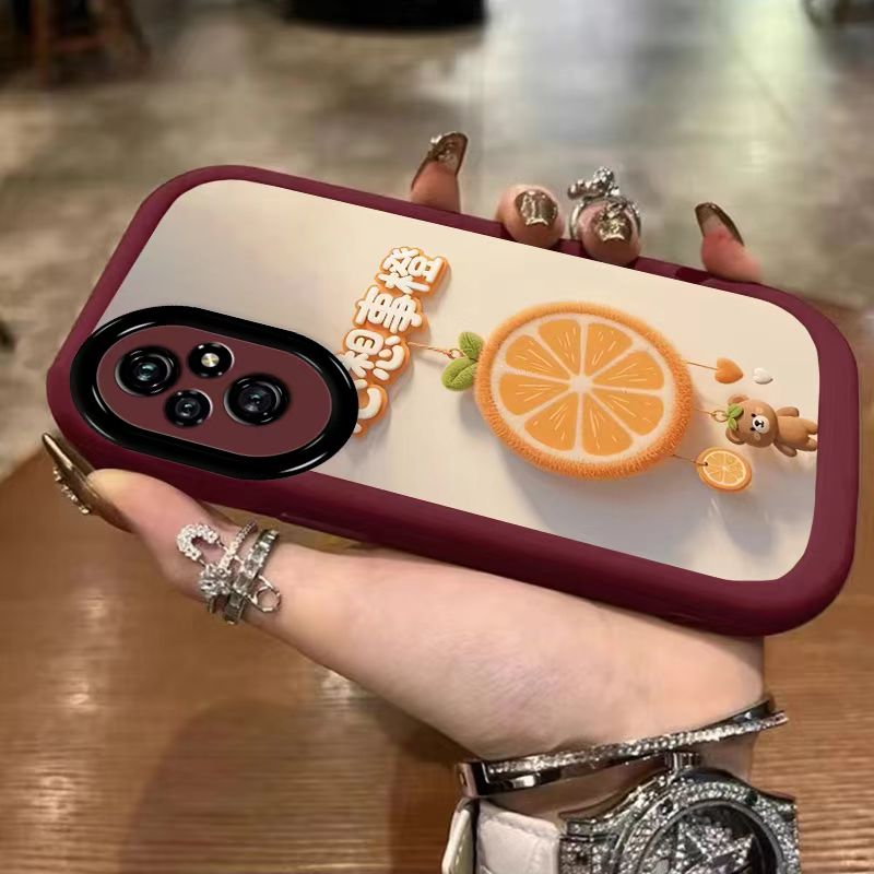 适用华为荣耀200pro手机壳文字elp-anoo软honor200保护套5g镜头全包防摔eli-am00个性创意荣誉200por卡通女款