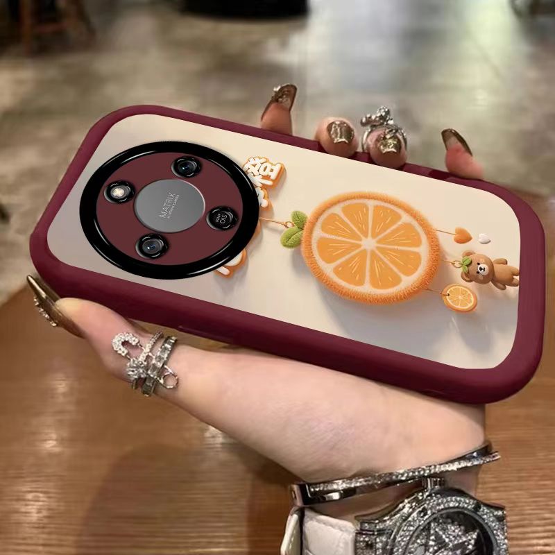 适用华为荣耀x70手机壳文字abr-an00软硅胶honor x70i保护套5g全包边防摔mtn一an00个性创意荣誉x70l卡通女款