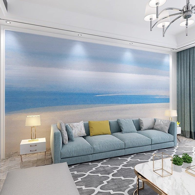 创意北欧抽象壁画涂鸦艺术壁纸素雅客厅沙发电视背景墙纸卧室墙布