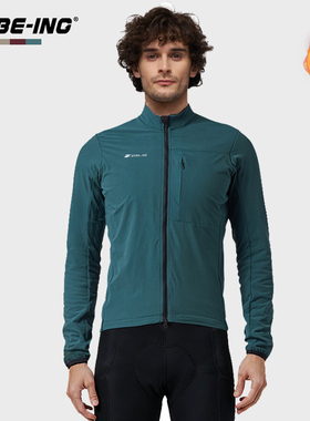 BCBE-ING秋冬季骑行防风上衣抓绒加厚保暖公路自行车长袖外套夹克