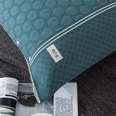 枕巾男生防油男士按扣卡扣可固定式一对成人防脱落防滑不脱落